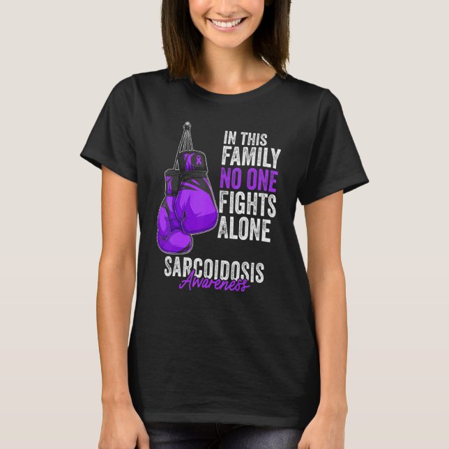 T-shirt Mois de sensibilisation à la sarcoïdose Gants de b (Devant)