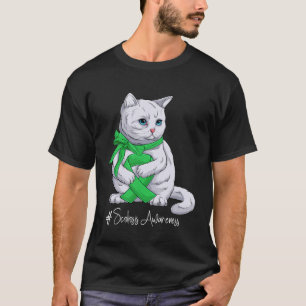 T-shirt Mois de sensibilisation à la Scoliose Chat au ruba