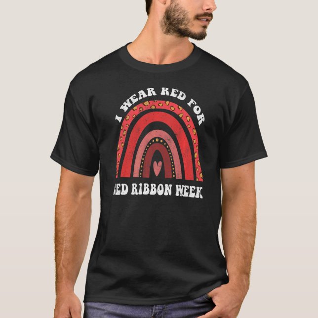 T-shirt Mois de sensibilisation à la Semaine du ruban arc- (Devant)