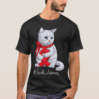 T-shirt Mois de sensibilisation à la vascularite Ruban rou
