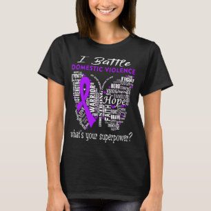 T-shirt Mois de sensibilisation à la violence familiale C
