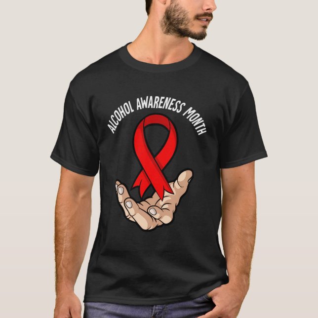 T-shirt Mois de sensibilisation à l'alcool (Devant)