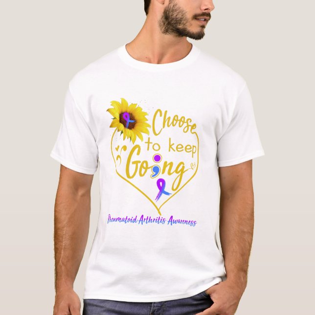 T-shirt Mois de sensibilisation à l'arthrite rhumatoïde Ca (Devant)
