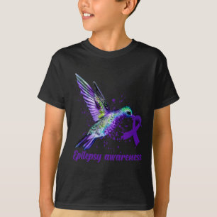 T-shirt Mois de sensibilisation à l'épilepsie du ruban pou