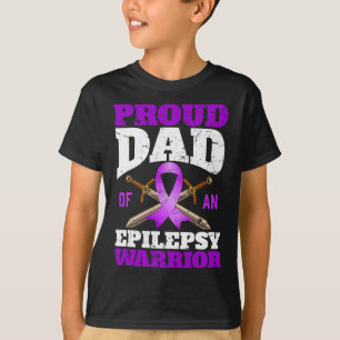 T-shirt Mois De Sensibilisation À L'Épilepsie Fier Papa D'