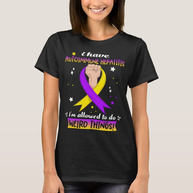 T-shirt Mois de sensibilisation à l'hépatite auto-immune (Devant)