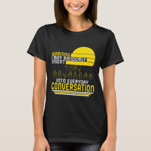 T-shirt Mois de sensibilisation Asl Insérez Aléatoire Amou