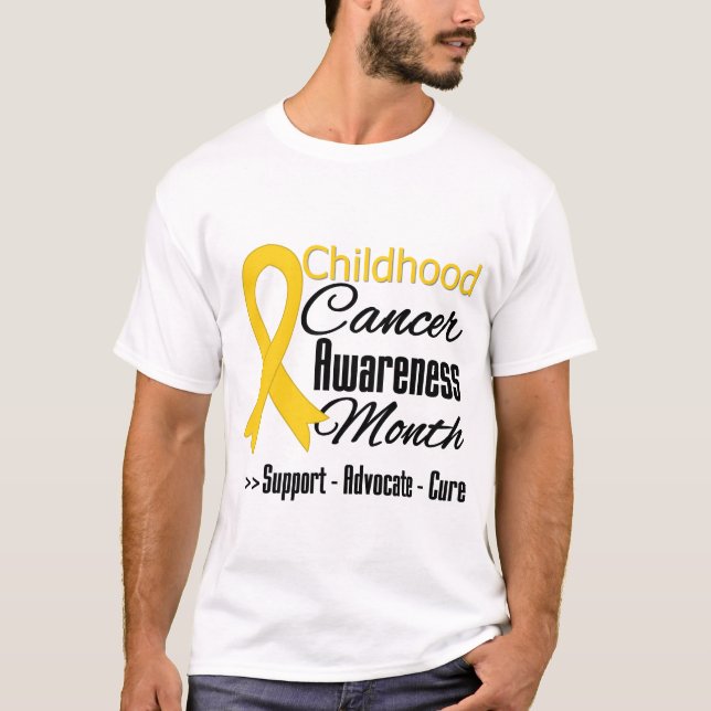 T-shirt Mois de sensibilisation au cancer chez les enfants (Devant)