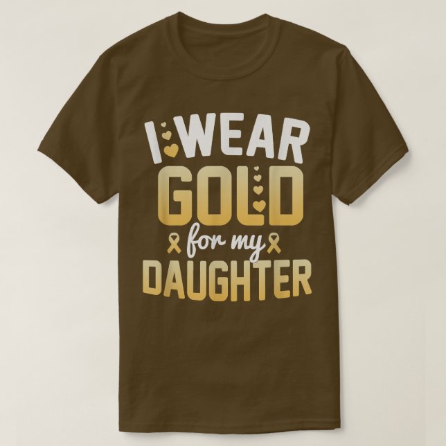 T-shirt Mois de sensibilisation au cancer de l'enfance Je  (Design devant)