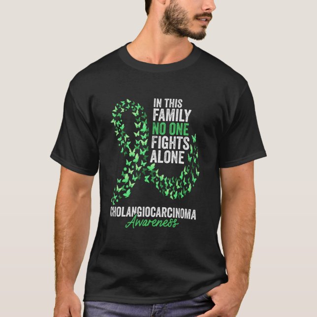 T-shirt Mois de sensibilisation au cholangiocarcinome Papi (Devant)