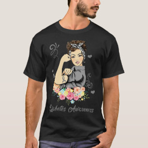 T-shirt Mois De Sensibilisation Au Diabète Des Guerriers C