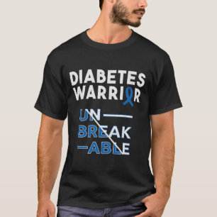 T-shirt Mois de sensibilisation au diabète du guerrier du