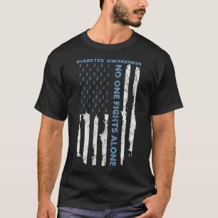 T-shirt Mois de sensibilisation au diabète Guerrier du dra