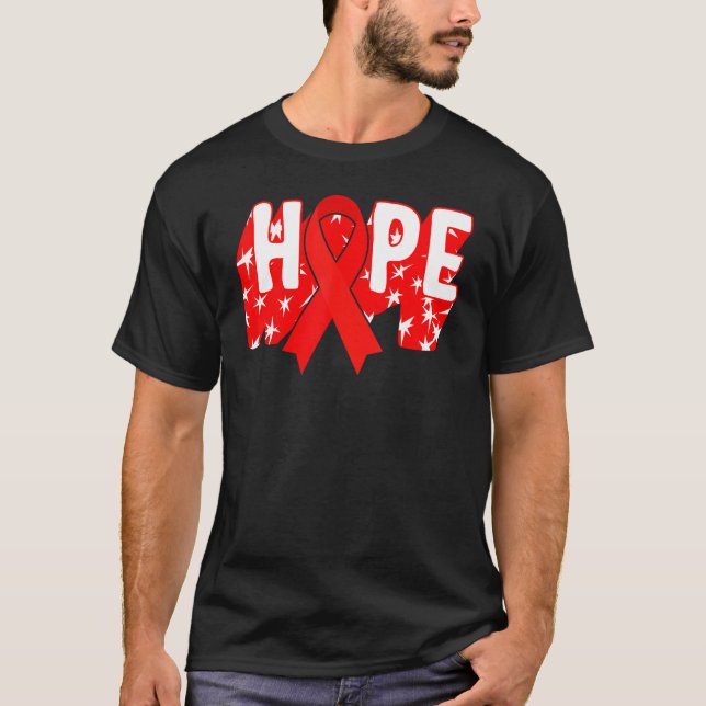 T-shirt Mois de sensibilisation au sida Espère Red Ribbon  (Devant)