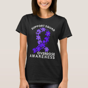 T-shirt Mois de sensibilisation au surdosage Soutien Purpl