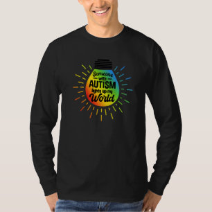 T-shirt Mois De Sensibilisation Autiste Quelqu'Un Avec Aut