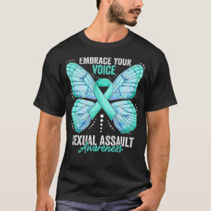 T-shirt Mois de sensibilisation aux attaques Seual Papillo