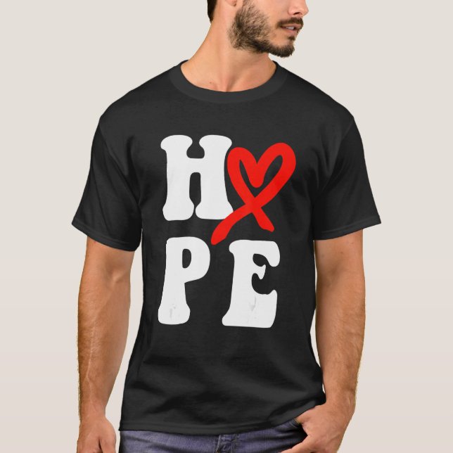 T-shirt Mois de sensibilisation aux maladies cardiaques Es (Devant)