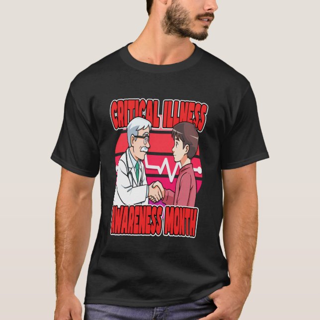 T-shirt Mois de sensibilisation aux maladies graves Octobr (Devant)