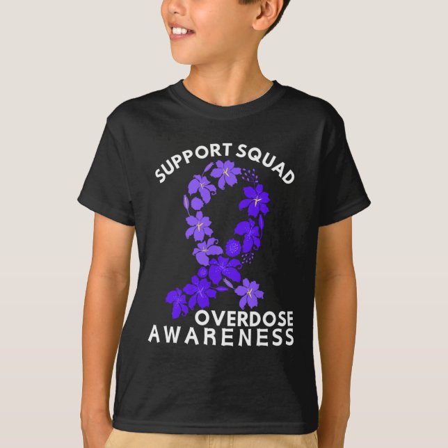 T-shirt Mois de sensibilisation aux surdoses Équipe de sou (Devant)