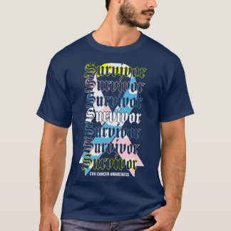 T-shirt Mois de sensibilisation de la CDH Survivante Trico