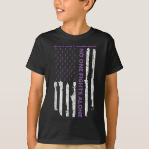 T-shirt Mois de sensibilisation Heimers American Flag Warr
