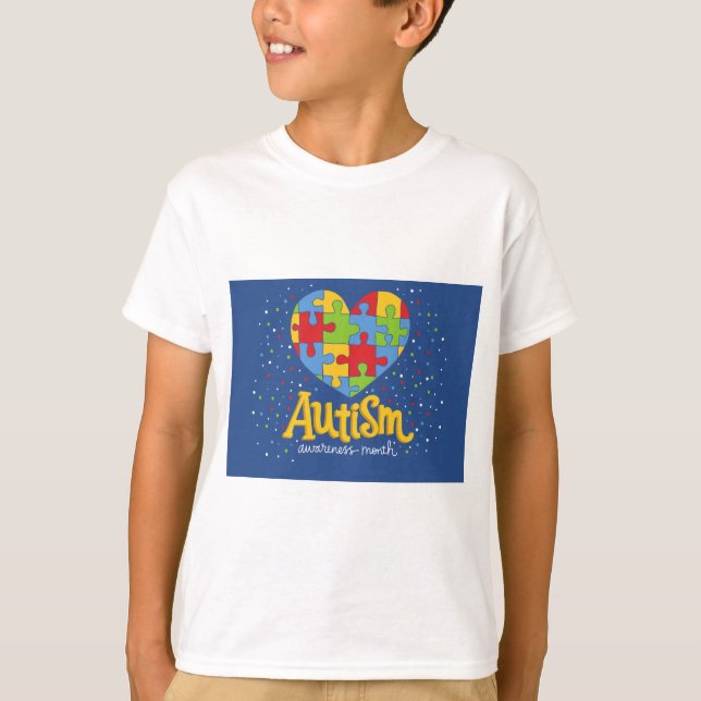 T-shirt mois de sensibilisation sur l'autisme (Devant)