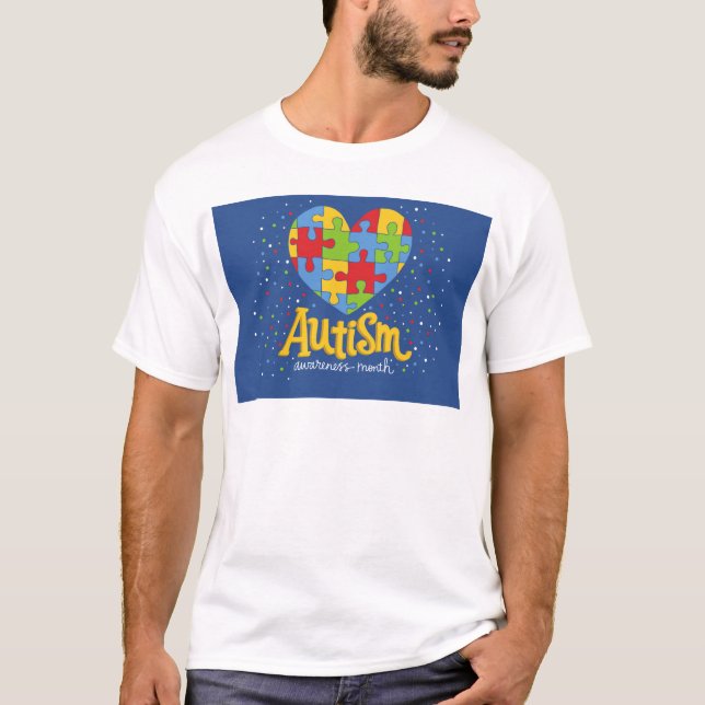 T-shirt mois de sensibilisation sur l'autisme (Devant)