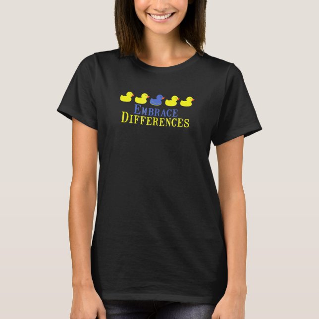 T-shirt Mois de Sensibilisation sur l'autisme des différen (Devant)