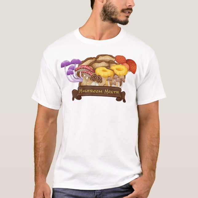 T-shirt Mois des champignons nationaux (Devant)