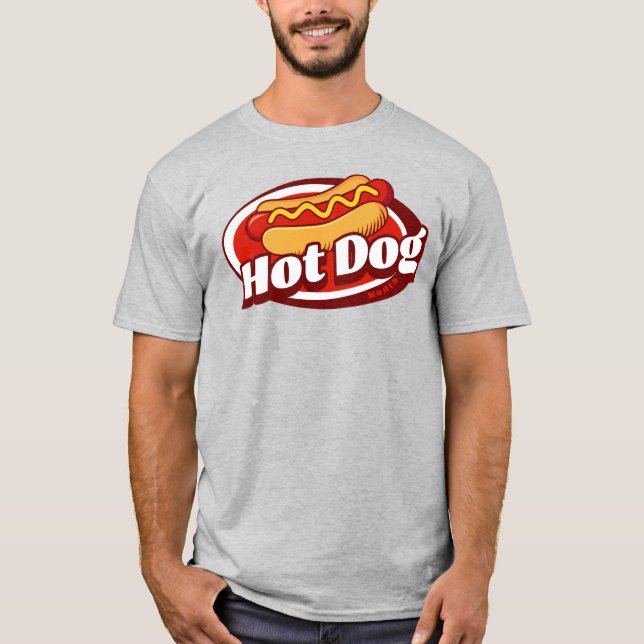 T-shirt Mois du chien chaud rétro (Devant)
