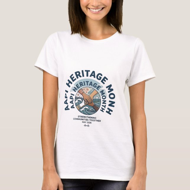 T-shirt Mois du patrimoine AAPI 2026 La puissance dans l'u (Devant)