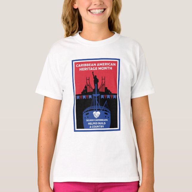 T-shirt Mois du patrimoine des Caraïbes (Devant)