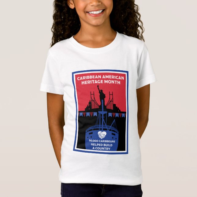 T-Shirt Mois du patrimoine des Caraïbes (Devant)