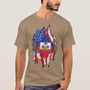 T-shirt Mois du patrimoine haïtien 1804 Drapeau haïtien am
