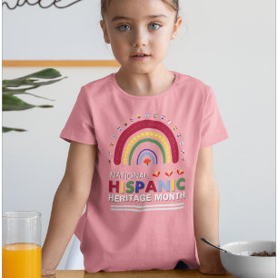 T-shirt Mois du patrimoine hispanique Boho Arc-en-ciel et