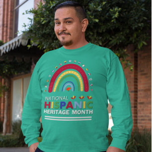 T-shirt Mois du patrimoine hispanique Boho Arc-en-ciel et 