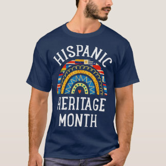 T-shirt Mois du patrimoine hispanique Cadeaux arc-en-ciel 