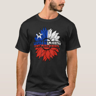 T-shirt Mois du patrimoine hispanique Chili Drapeau Fierté