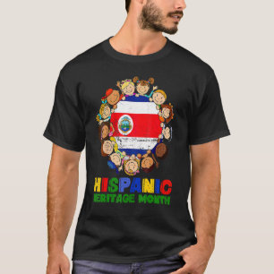 T-shirt Mois du patrimoine hispanique Costa Rica Enfants G