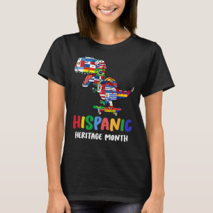 T-shirt Mois du patrimoine hispanique Dinosaure Enfants Ga