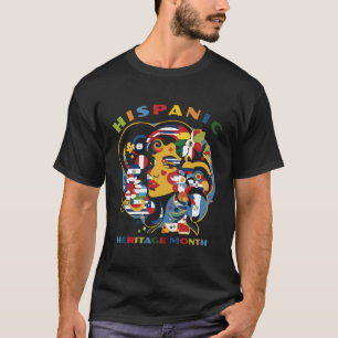 T-shirt Mois du patrimoine hispanique Drapeaux Femmes Homm