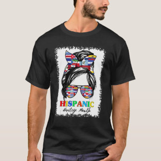 T-shirt Mois du patrimoine hispanique drapeaux latins déso