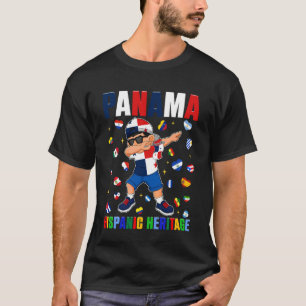 T-shirt Mois du patrimoine hispanique du Panama Drapeau du