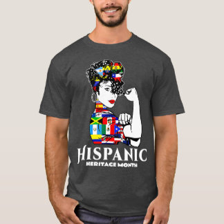 T-shirt Mois du patrimoine hispanique Femmes Latino Pays F