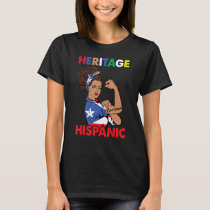 T-shirt Mois du patrimoine hispanique Femmes Porto Rico