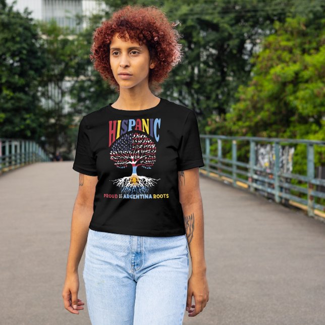 T-shirt Mois du patrimoine hispanique Fière des racines ar (Créateur téléchargé)