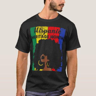 T-shirt Mois du patrimoine hispanique Fière fille latine n
