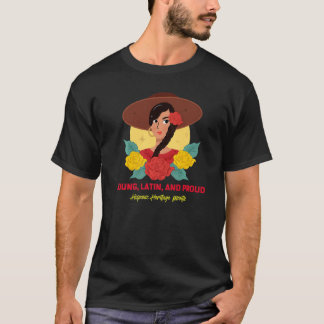 T-shirt Mois du patrimoine hispanique jeune latin et fier 