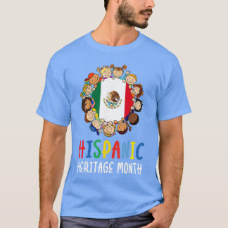 T-shirt Mois du patrimoine hispanique Latino Drapeau Meica